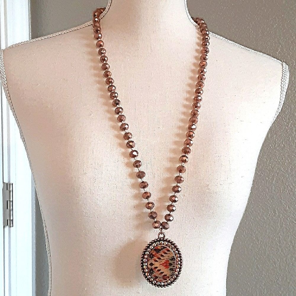 BEAUTIFUL aztec 16" necklace